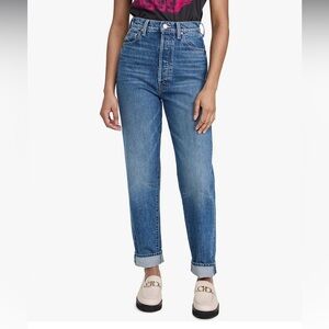 MOTHER Women's The Tune Up Hover Cuff Jean sz 32